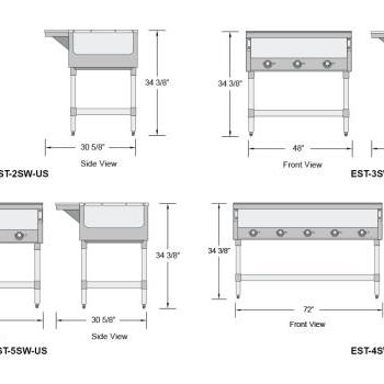 Copper Beech Range Steam Tables Schematics Design