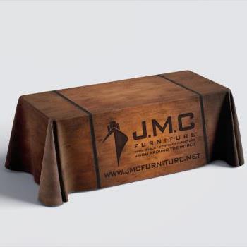 JMC Furniture Convention Tablecloth Design and Print Production