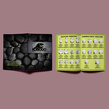 Komodo Refrigeration 10pg Catalog Design and Print Production