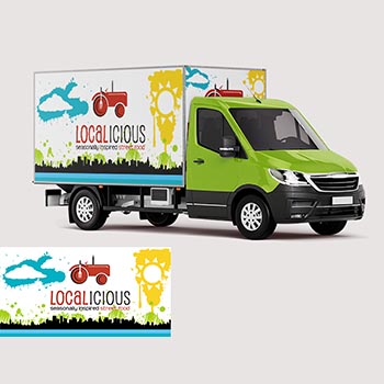 Localicious Delivery Truck Wrap Design