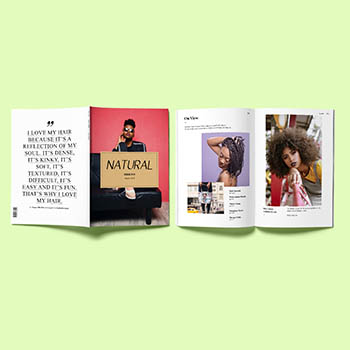 Natural Hair Magazine Design