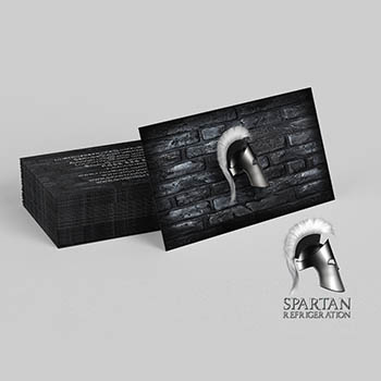  Spartan Refrigeration Business Card Design and Print Production