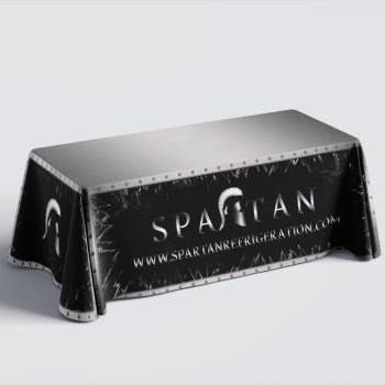 Spartan Refrigeration Convention Tablecloth  Design and Print Production