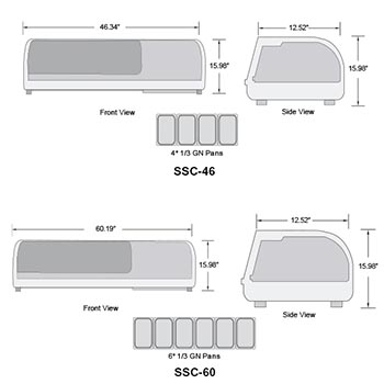 Spartan Refrigeraton Sushi Cases Schematics Design