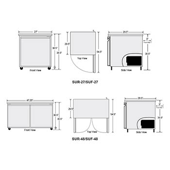 Spartan Refrigeraton Undercounters Schematics Design